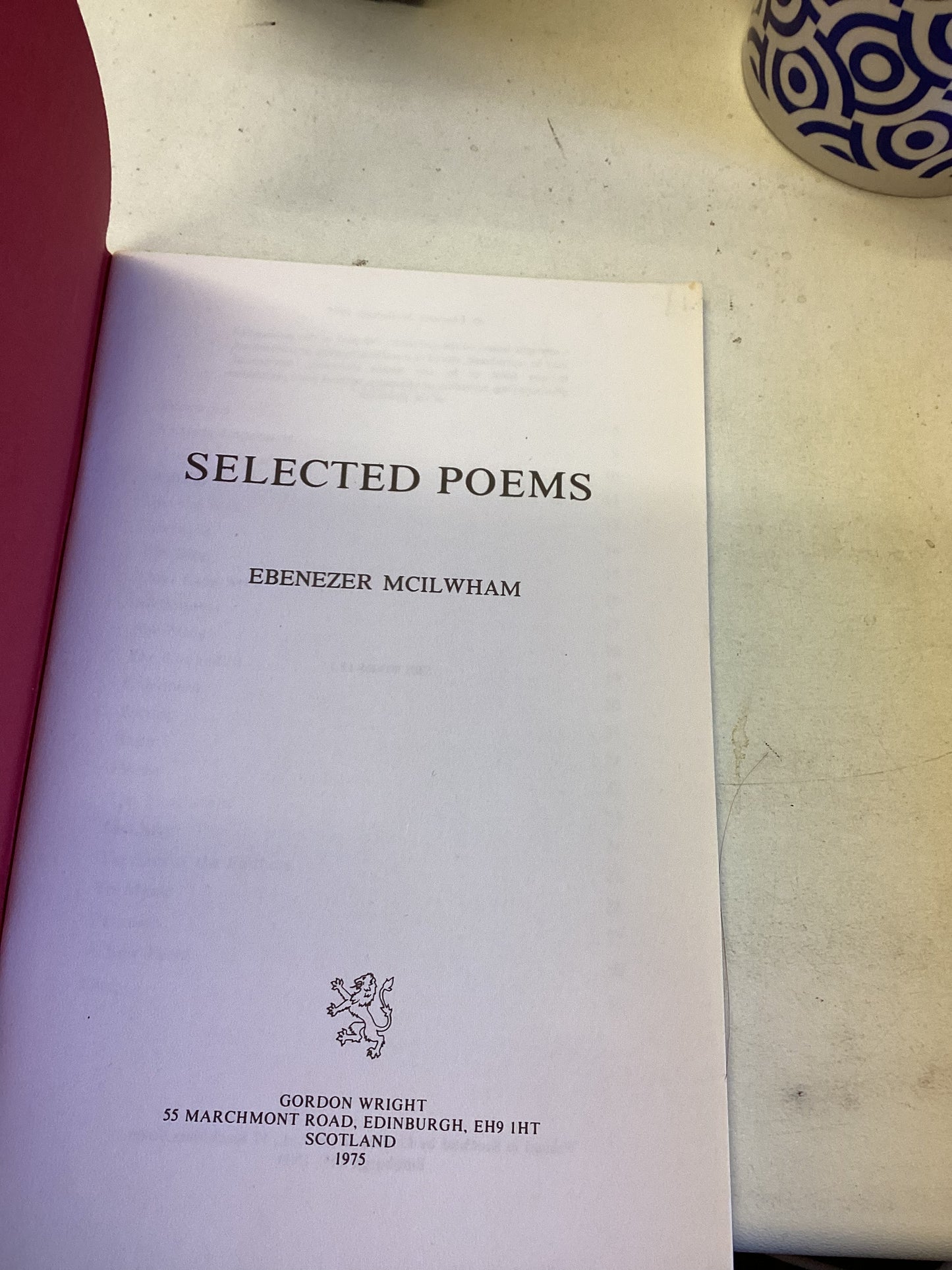 Selected Poems Ebenezer McIlwham