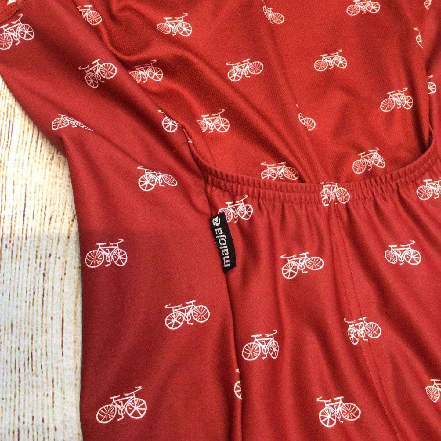 Maloja Red Sleeveless Cycling Shorts Suit Size M