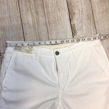 BNWT Incotex White Cream Classic Shorts Size 34