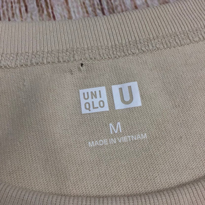 BNWT Uniqlo Natural Crew Neck T Shirt 100% Cotton Size M