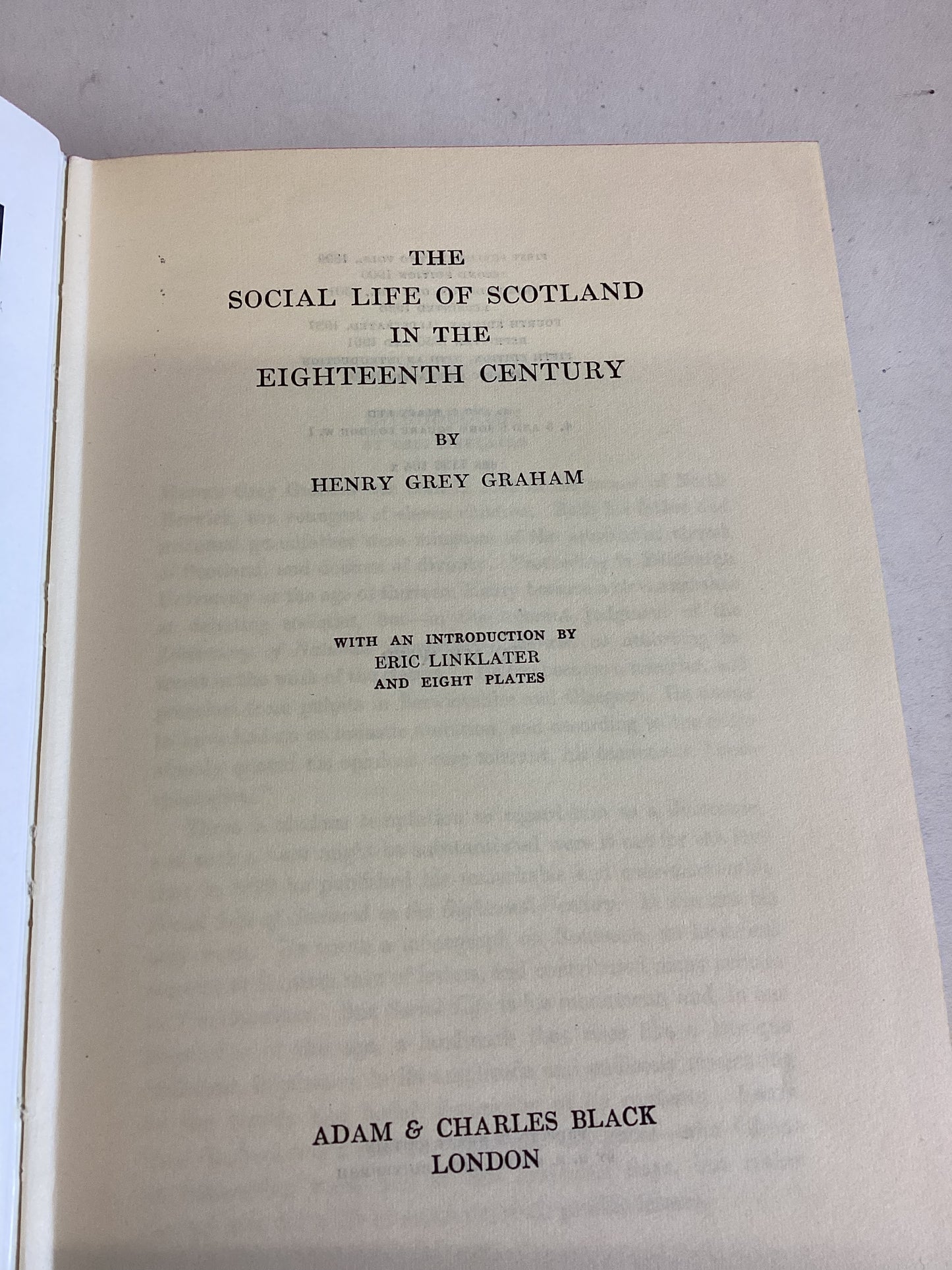 The Social Life Of Scotland In The Eighteenth Century H Grey Graham