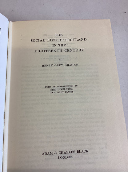 The Social Life Of Scotland In The Eighteenth Century H Grey Graham