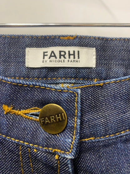 Farhi Dark Blue Low Rise Straight Jeans 10