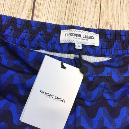 BNWT Frescobol Carioca Copacabana Navy Blue Swimming Trunks Shorts Size 36