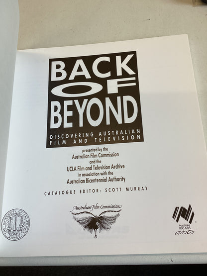 Back of Beyond Discovering Australian Film and Television UCLA October 20 - November 20 1988