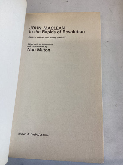 In The Rapids of Revolution John McLean