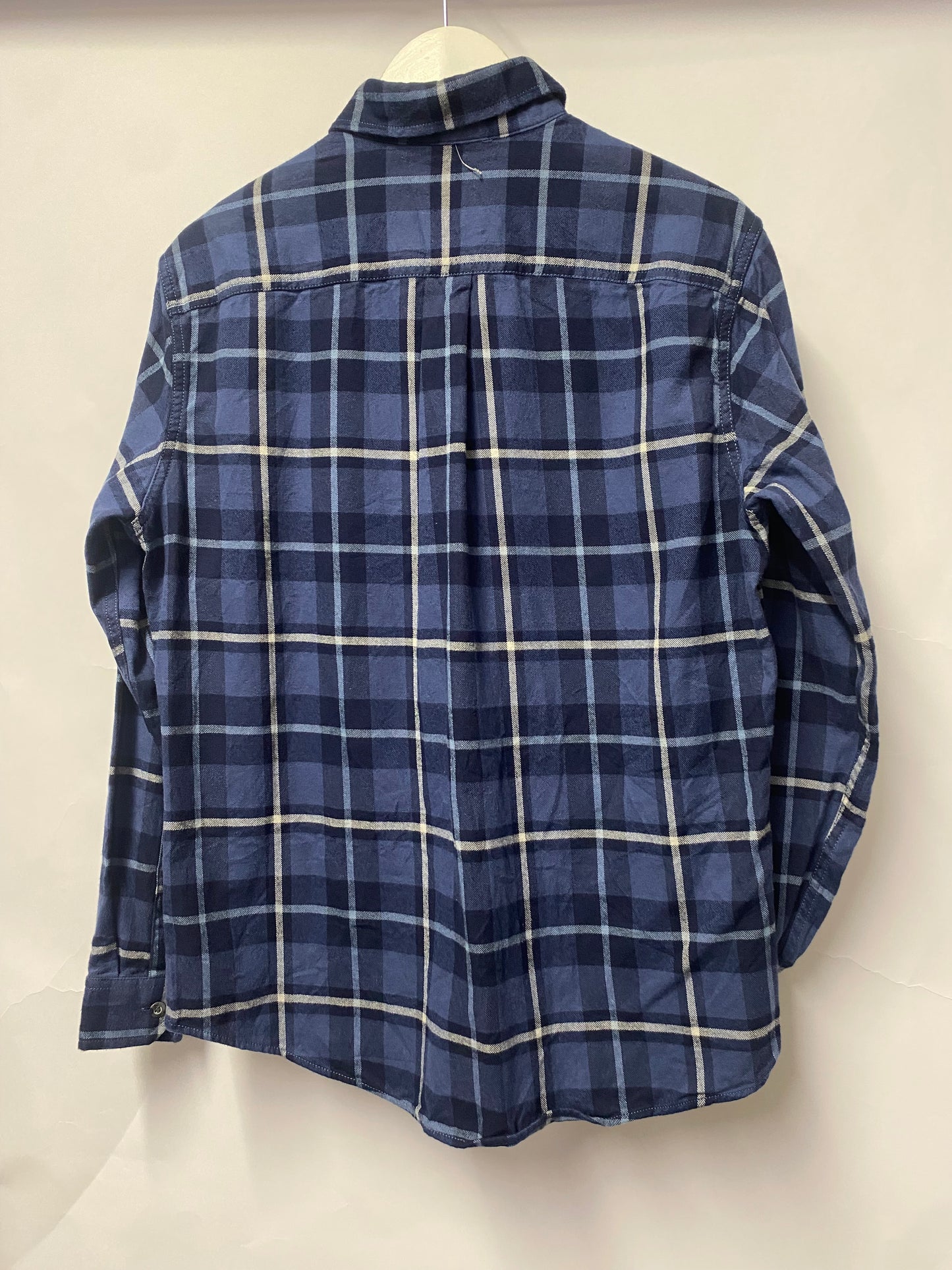 Eddie Bauer Blue Chequered Classic Fit Shirt Medium