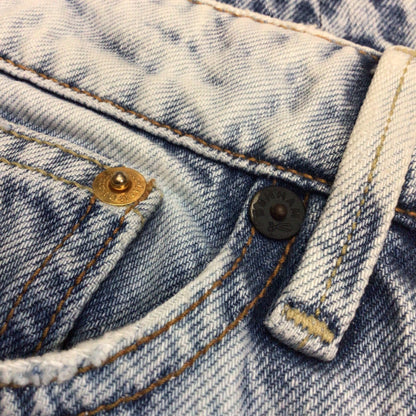 Denham Monroe Girlfriend Fit Light Blue Ripped Jeans Size W30