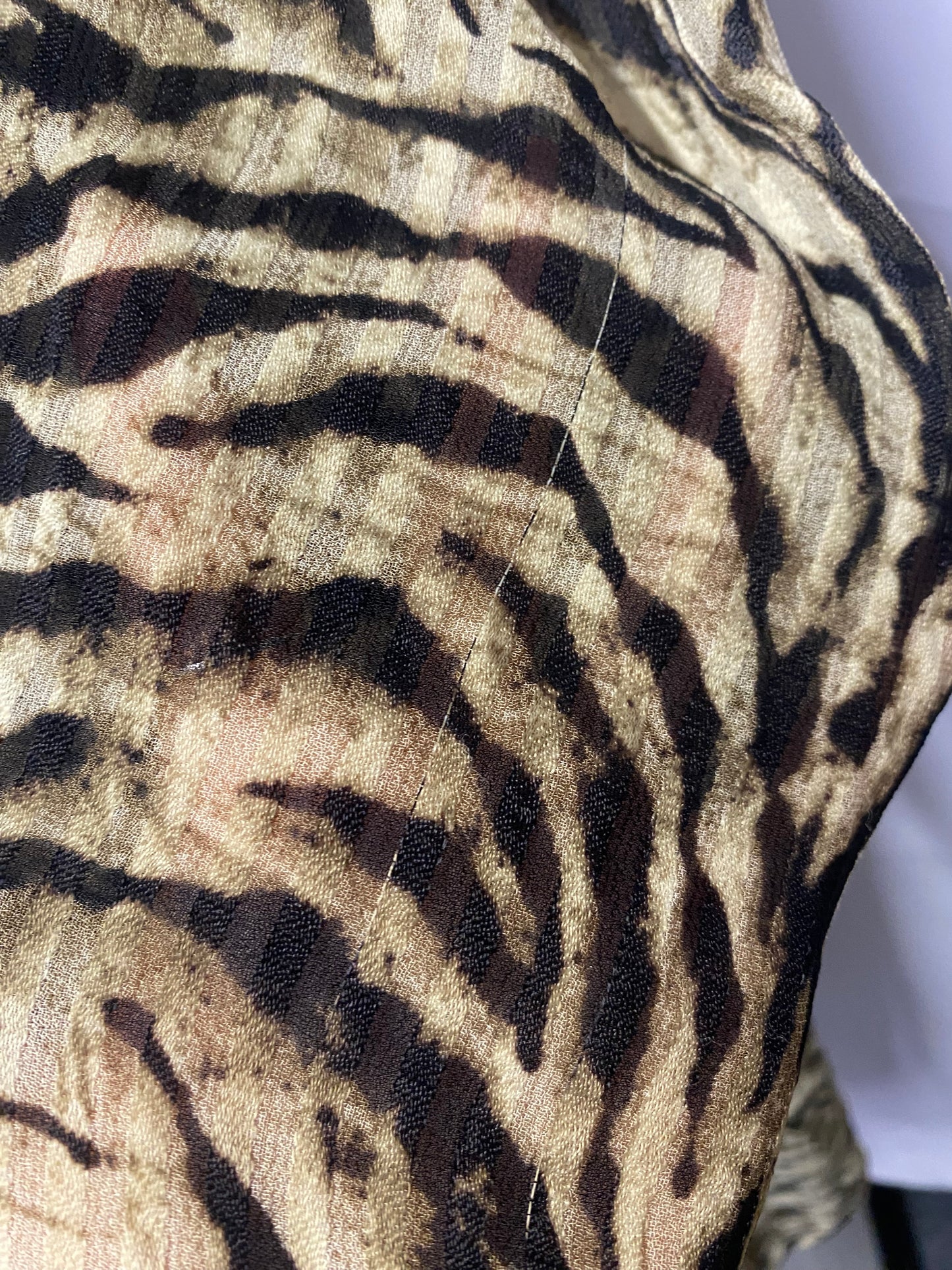 Ba&sh Beige Animal Print Iman Dress UK 10