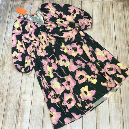 BNWT Stine Goya Heather Green Pink Filigree Flower Garden Dress Size S