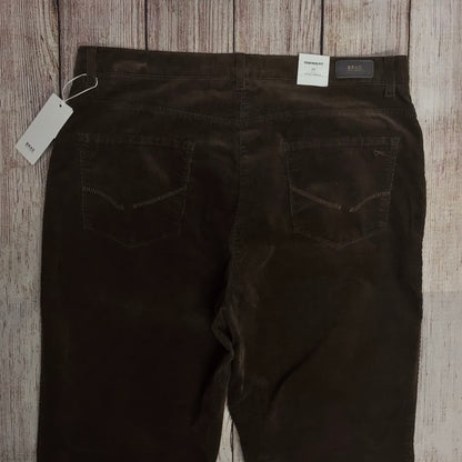 BNWT Brax Brown Style Carola Corduroy Jeans Size 18R