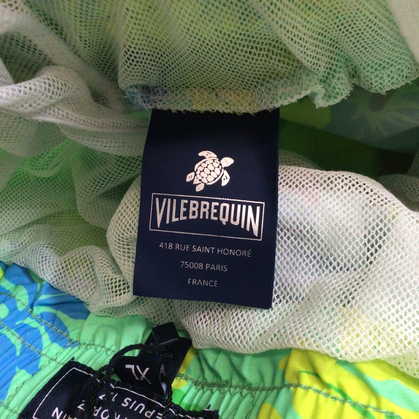 BNWT Vilebrequin Cardamome Green Swimming Trunks Shorts Size XL
