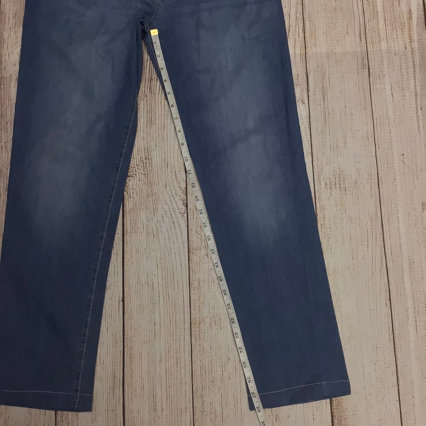 Brax Blue Cadiz Straight Leg Jeans Size W32 (approx)