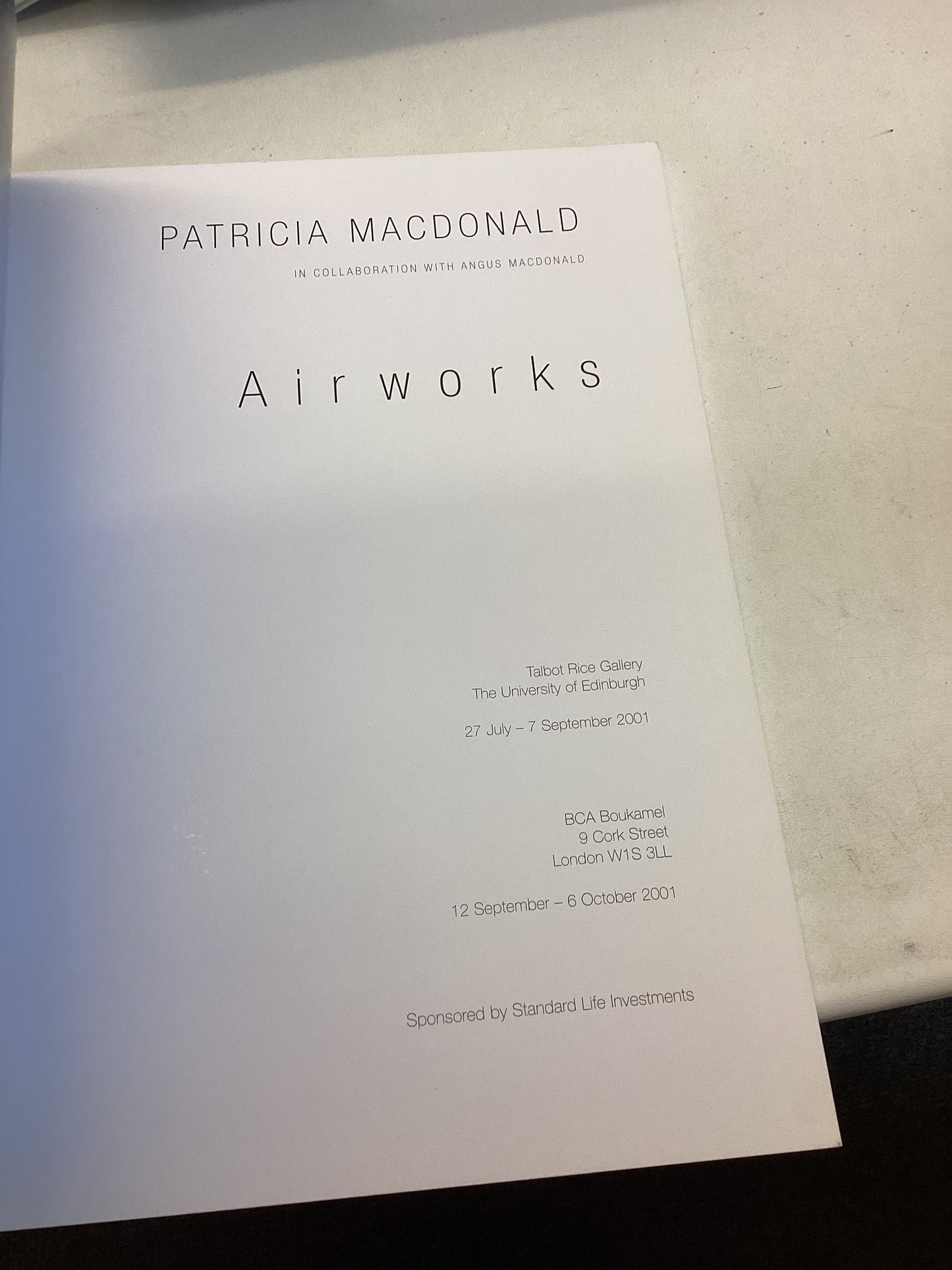 Air Works Patricia M acDonald