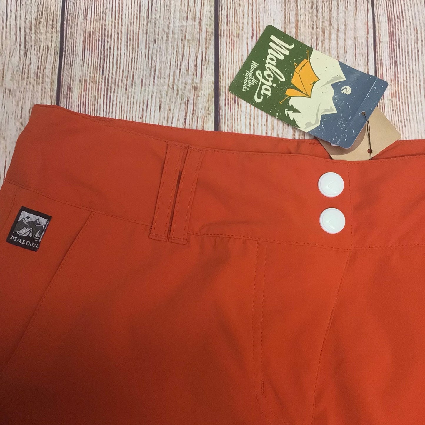 BNWT Maloja Henna Orange NahrM. Shorts Size M