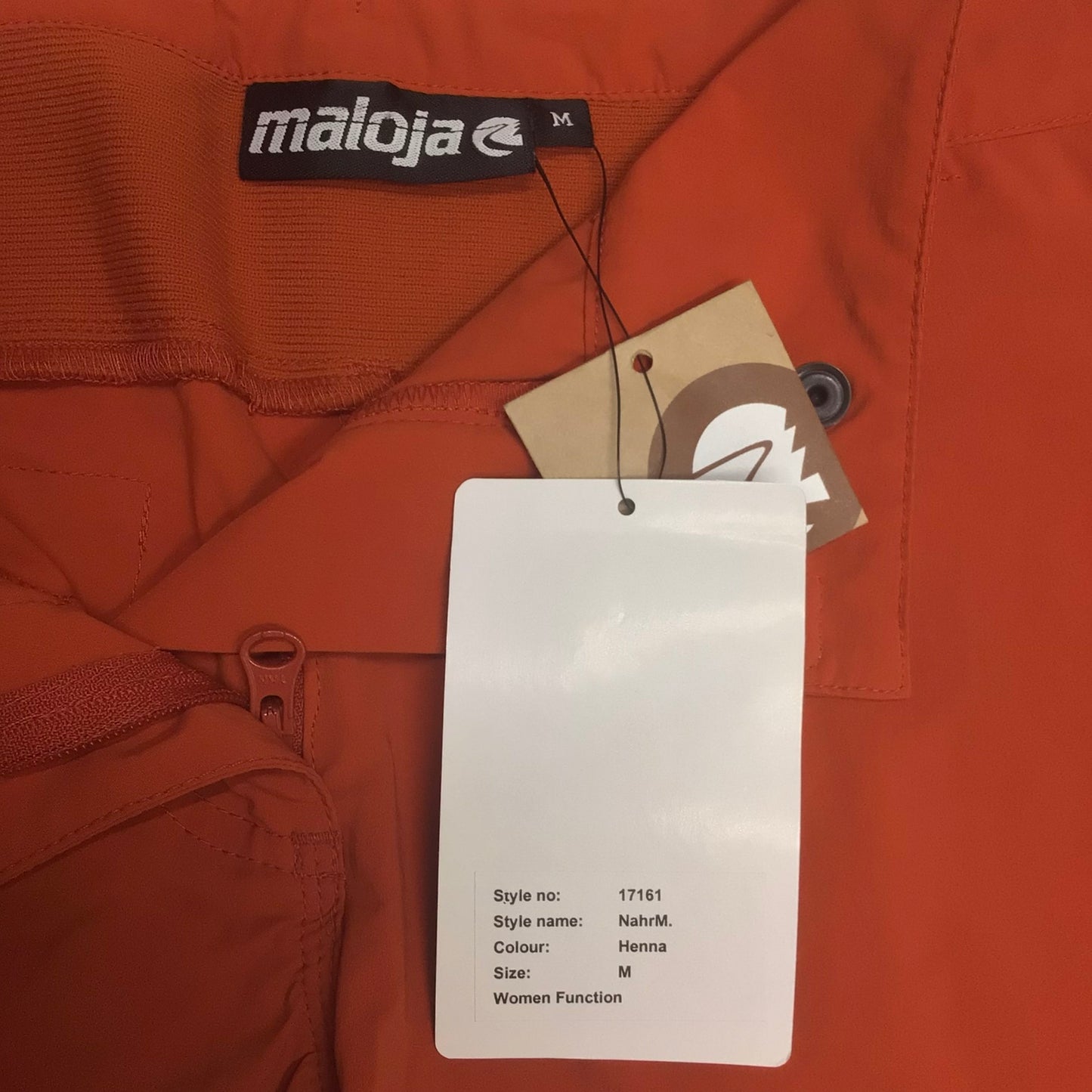 BNWT Maloja Henna Orange NahrM. Shorts Size M