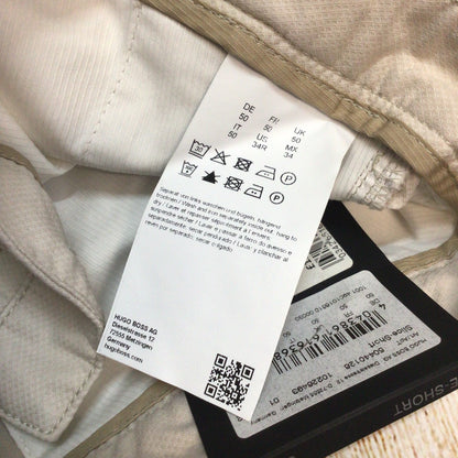 BNWT Hugo Boss Slice Natural Beige Shorts Size 34R