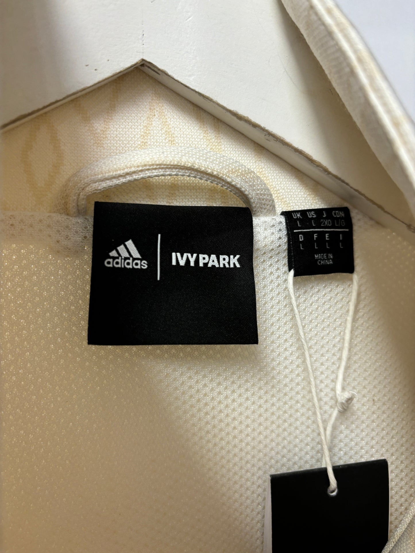 Ivy Park White and Beige Multiway Track Jacket L BNWT