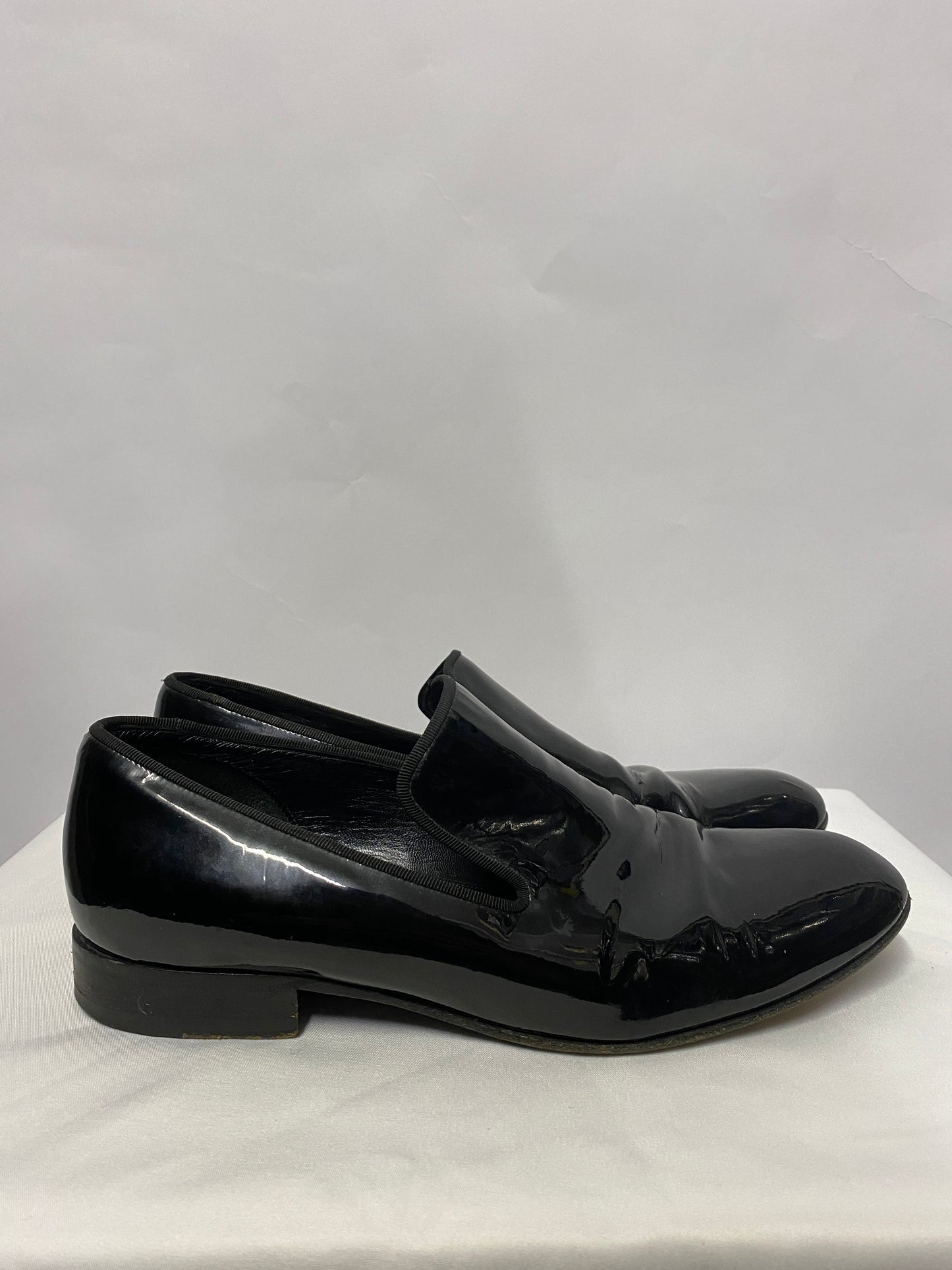 Celine Black Patent Leather Slip On Shoes 6 1/2