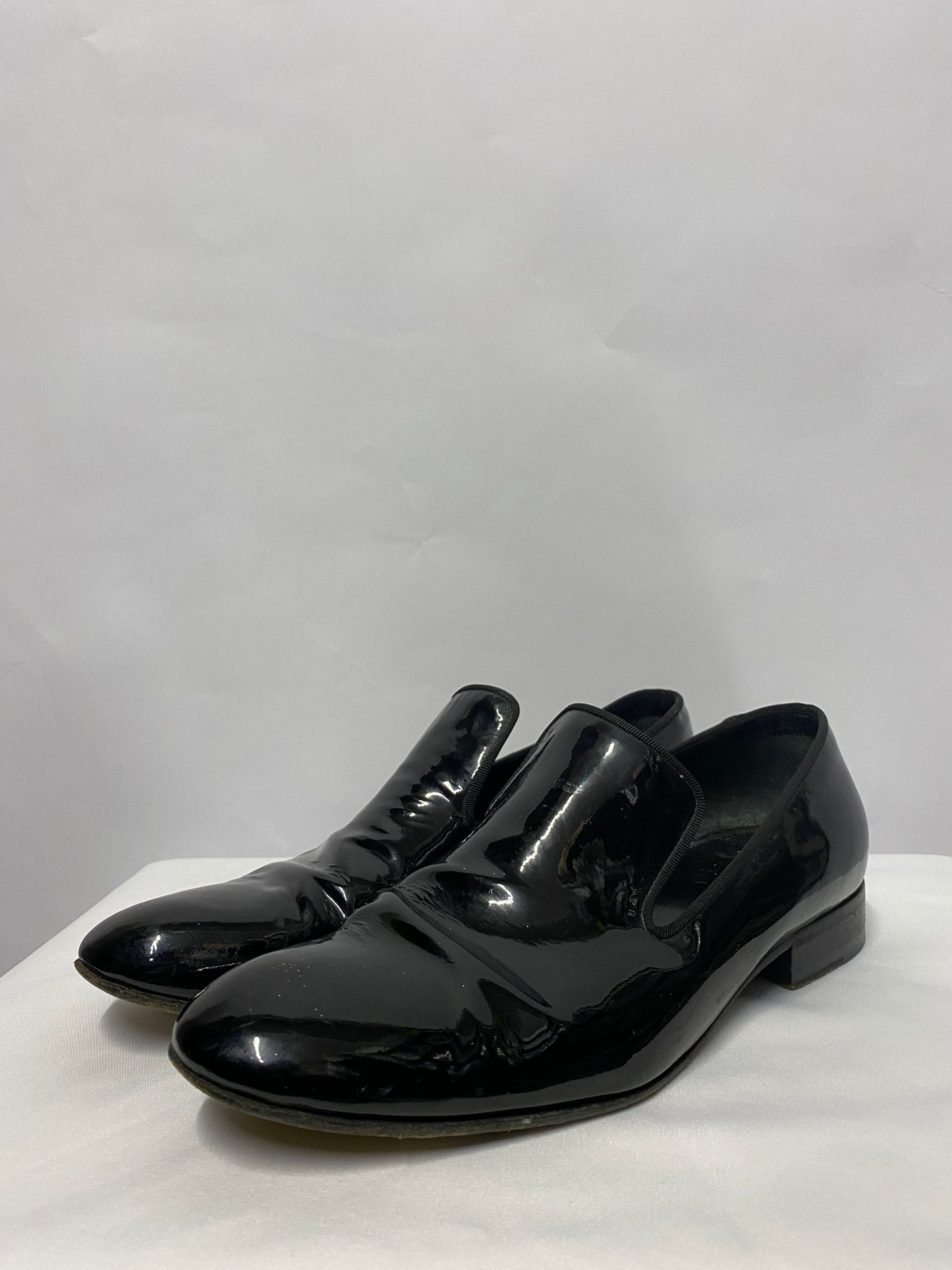 Celine Black Patent Leather Slip On Shoes 6 1/2