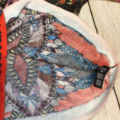 Custo Barcelona Y2K Multi Print Knit Top Size M