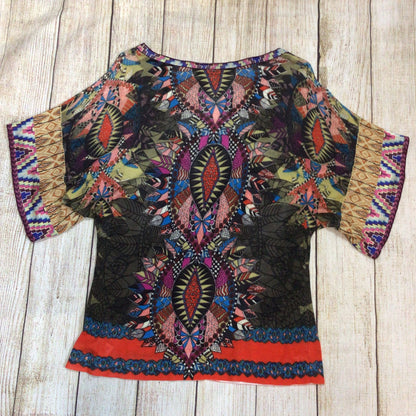 Custo Barcelona Y2K Multi Print Knit Top Size M