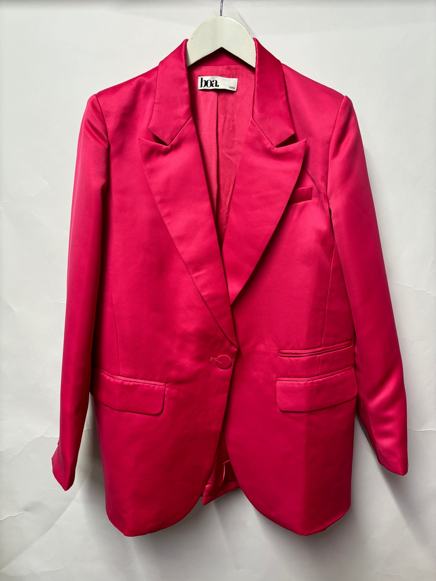 Because Of Alice Boa Pink Trouser Suit M