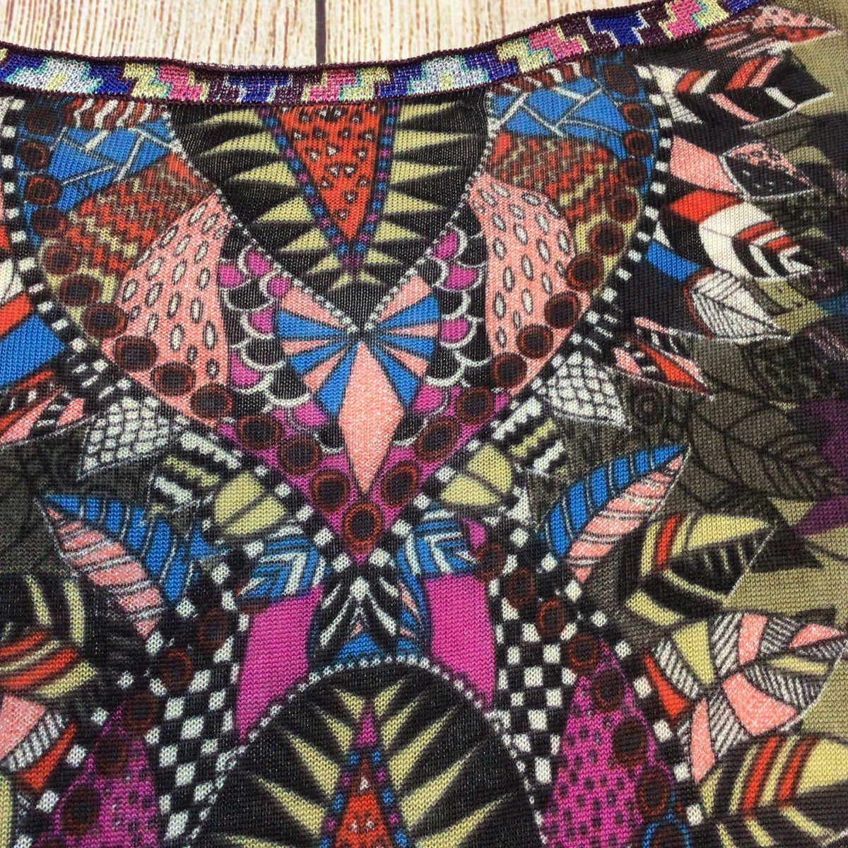 Custo Barcelona Y2K Multi Print Knit Top Size M