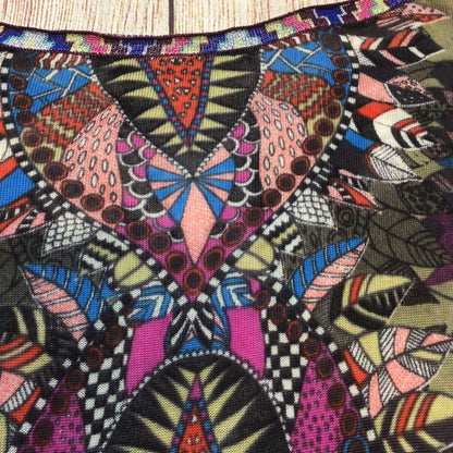 Custo Barcelona Y2K Multi Print Knit Top Size M