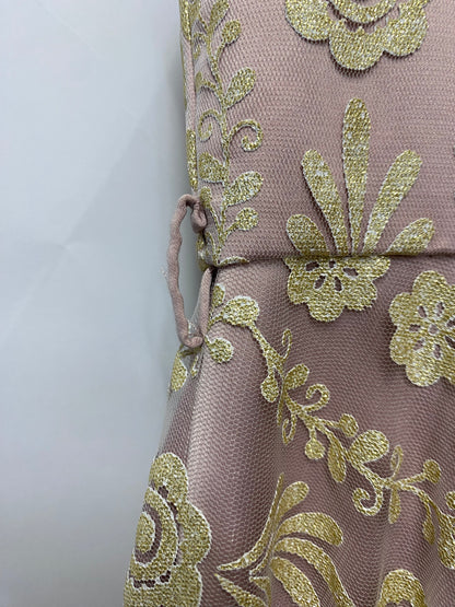 Monsoon Dusty Pink and Gold Occasion Dress Age 10