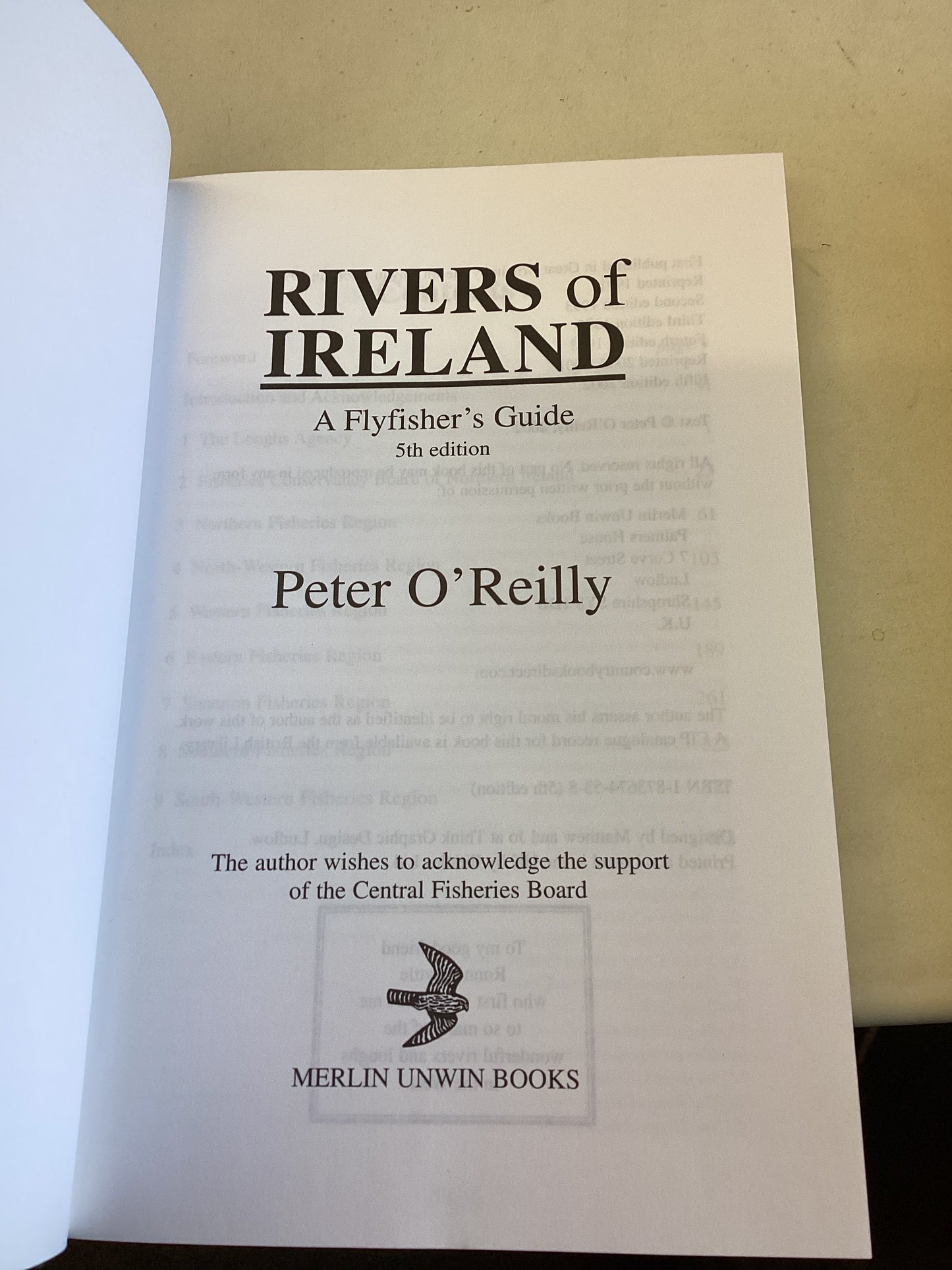Rivers of Ireland A Flyfisher's Guide Peter O'Reilly 5th Edition