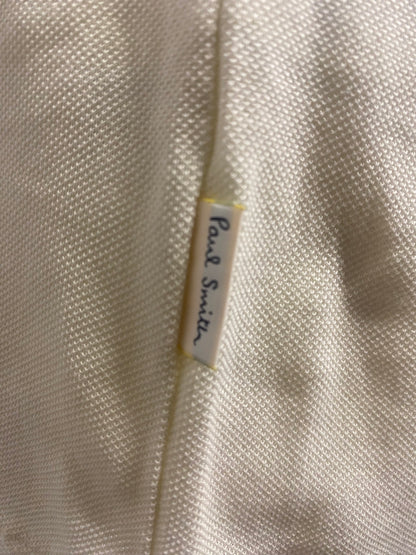 Paul Smith Yellow Cotton Polo Shirt Zebra Motif Small