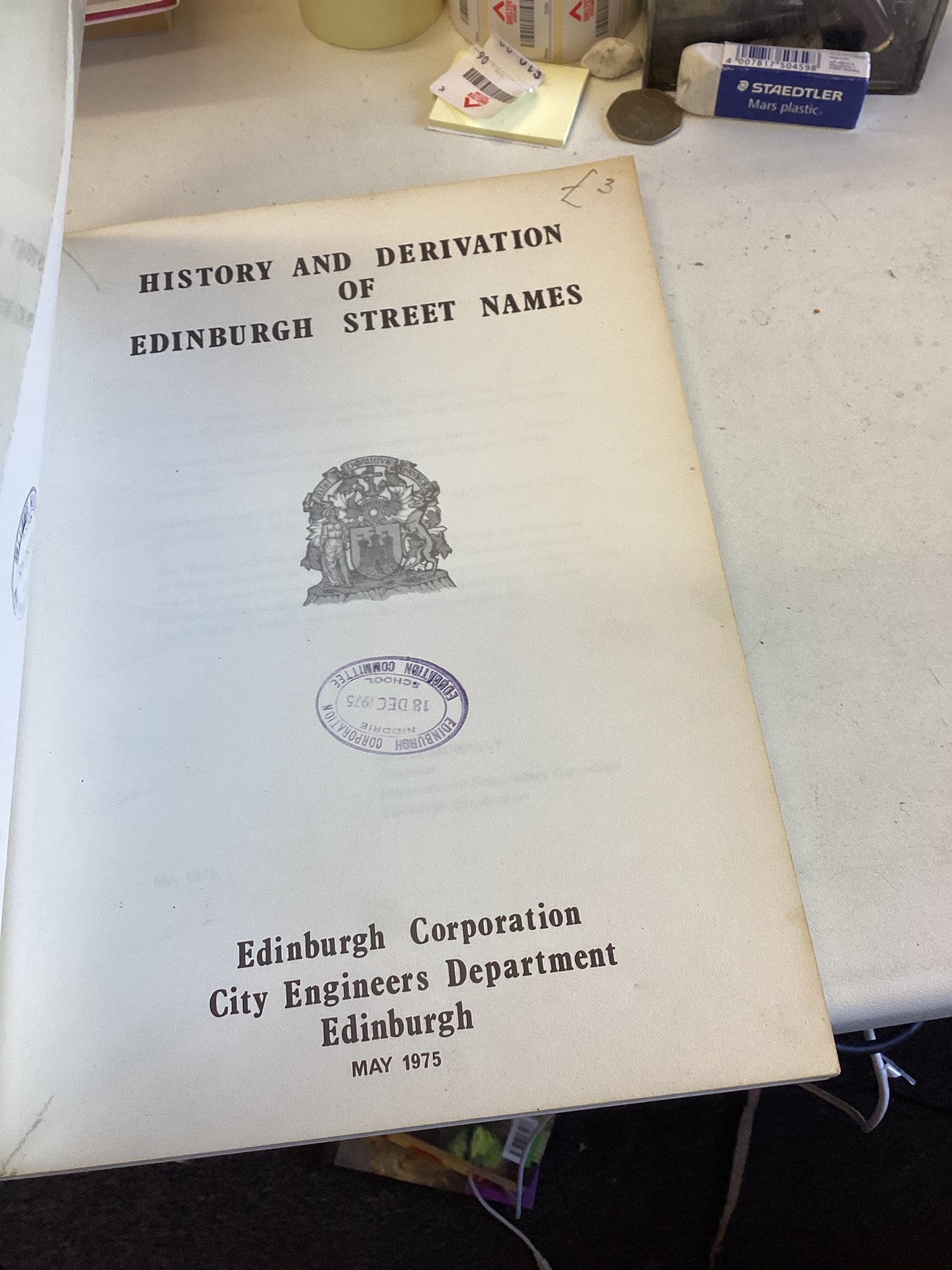 History and Derivation of Edinburgh Street Names