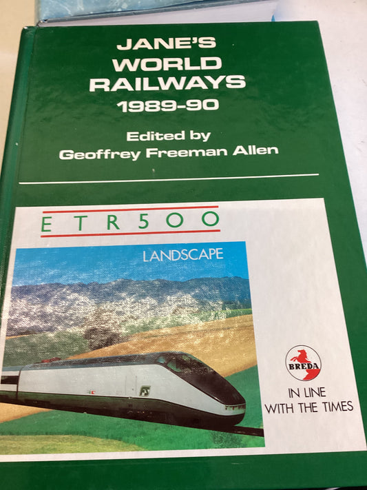 Jane's World Railways 1989 - 90 Edited By Geoffrey Freeman Allen