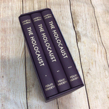 The Holocaust by Martin Gilbert, 3 Volume Set, Folio Society w/Slipcase