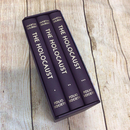 The Holocaust by Martin Gilbert, 3 Volume Set, Folio Society w/Slipcase