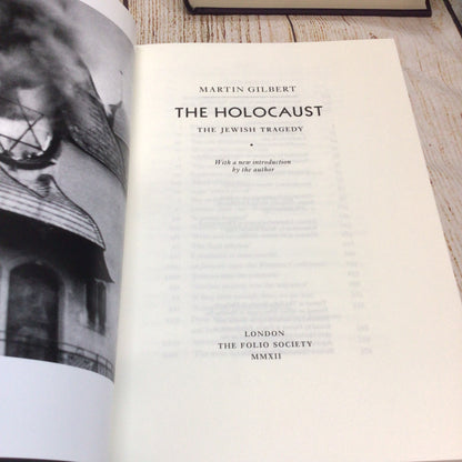 The Holocaust by Martin Gilbert, 3 Volume Set, Folio Society w/Slipcase