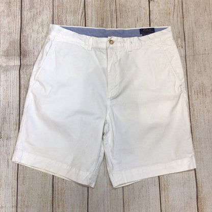 Polo Ralph Lauren White Stretch Classic Fit Shorts Size 34