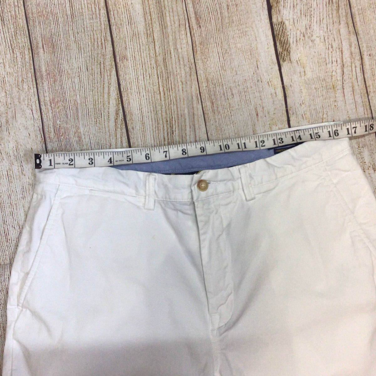Polo Ralph Lauren White Stretch Classic Fit Shorts Size 34