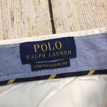 Polo Ralph Lauren White Stretch Classic Fit Shorts Size 34
