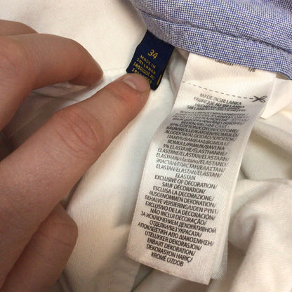 Polo Ralph Lauren White Stretch Classic Fit Shorts Size 34
