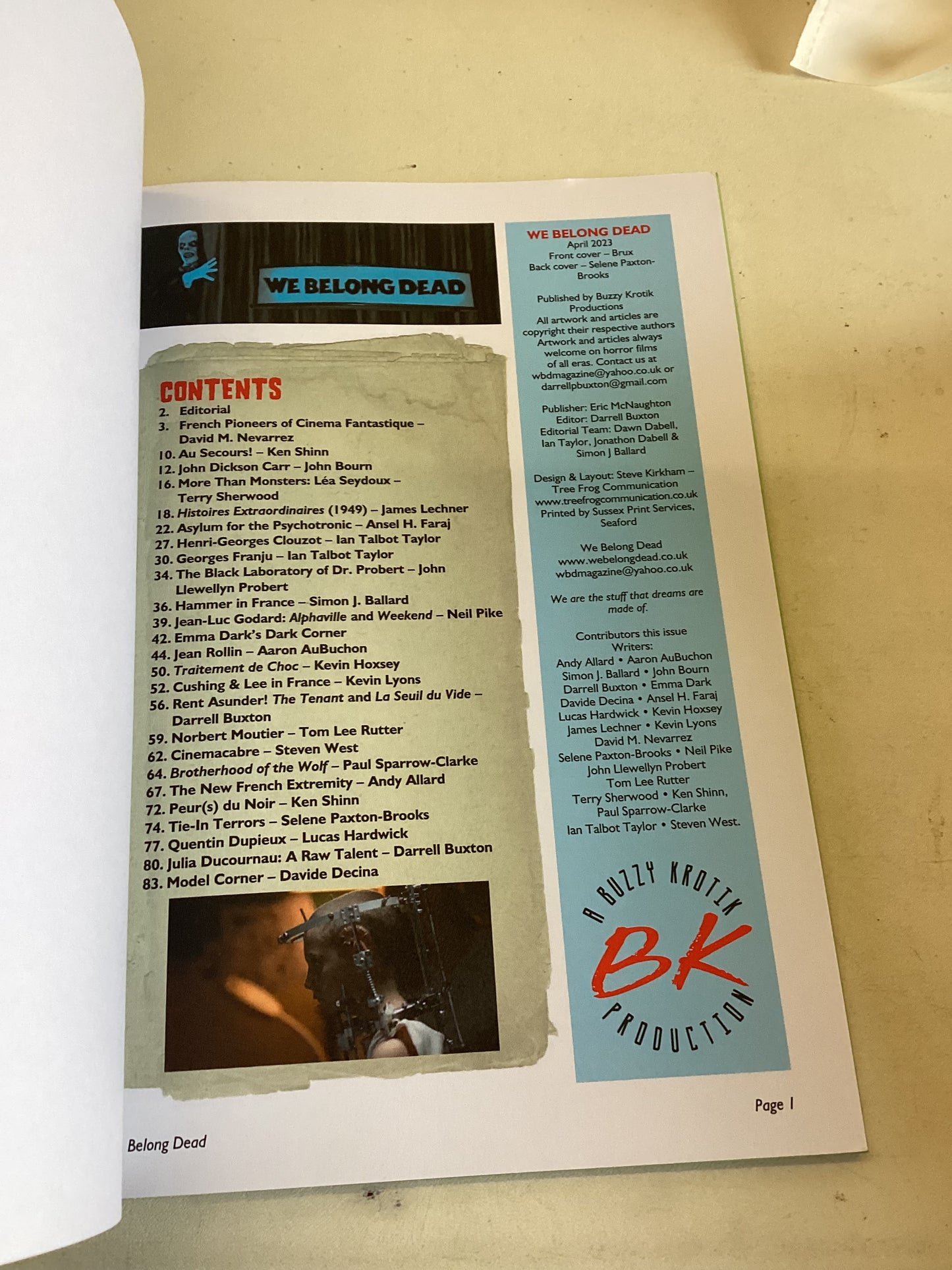 We Belong Dead Issue 35 The Films of Jean Rollin The Classic Age of Horror & Fantasy Films