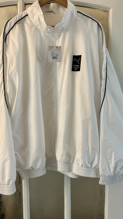 Mens Puma White Tracksuit Jacket XXL BNWT