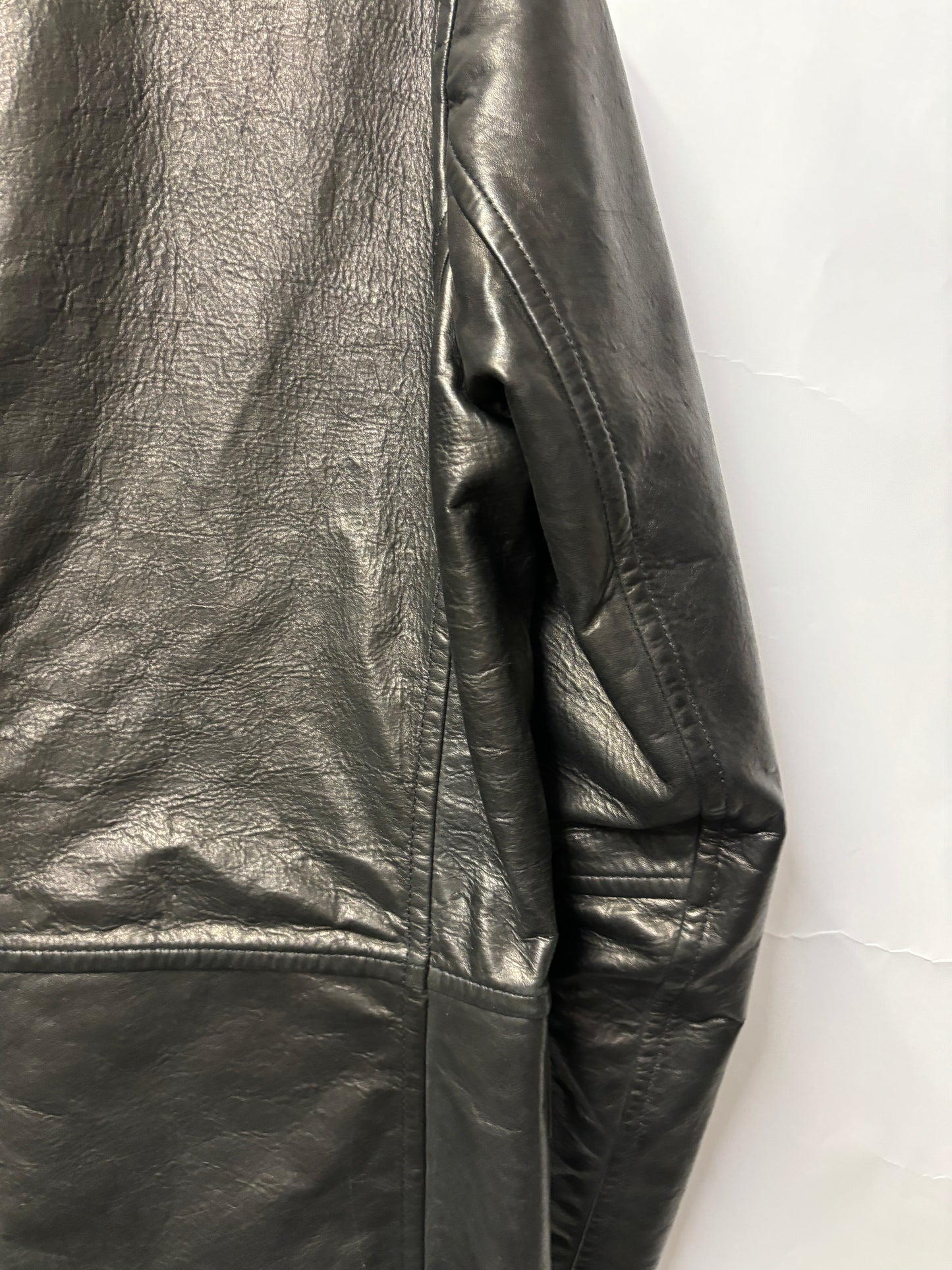 Joseph Black Leather Jacket 40