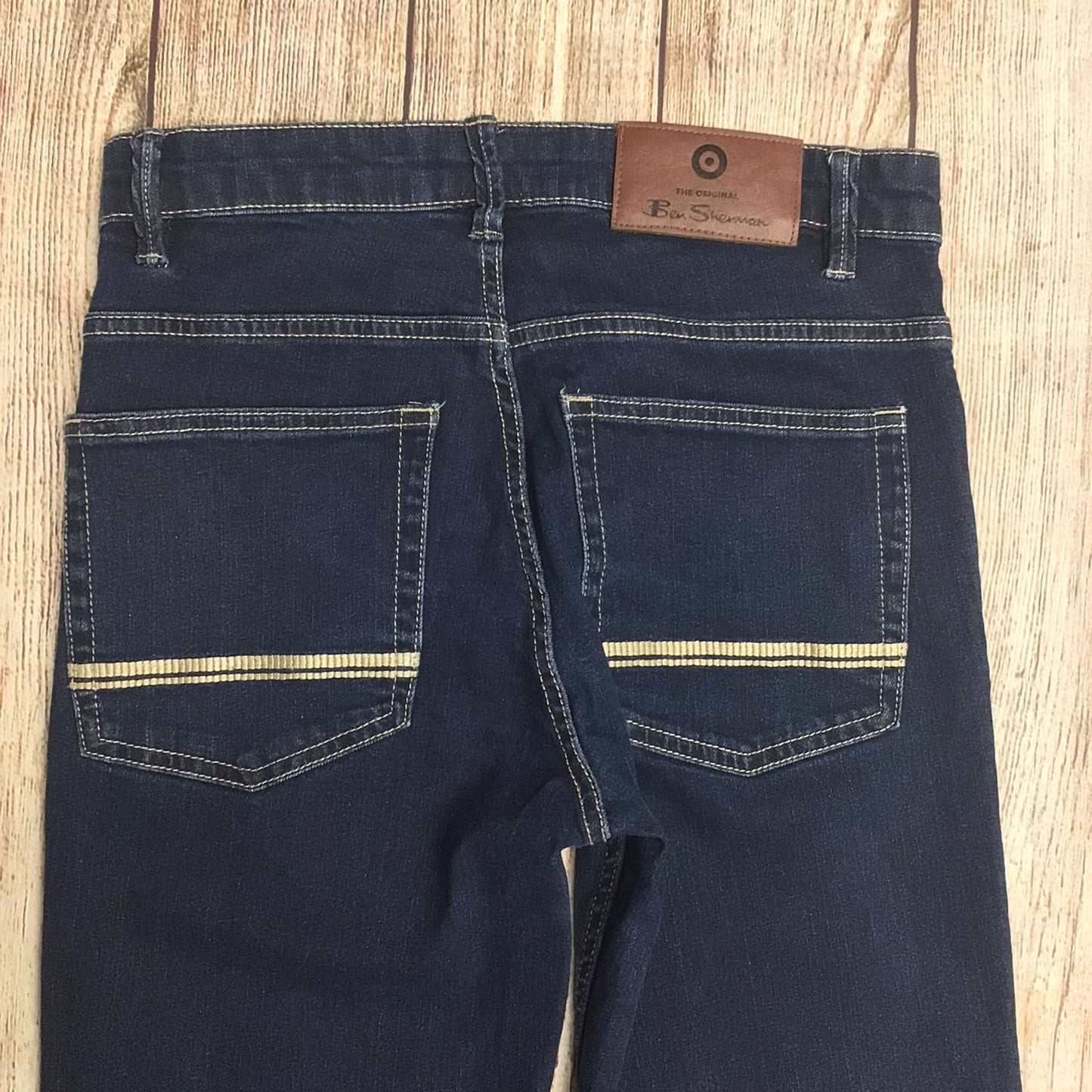 Ben Sherman Indigo Blue Slim Fit Jeans 98% Cotton Size W30