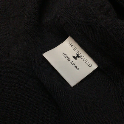 Shirin Guild Black 100% Linen Button Up Shirt Jacket Size L