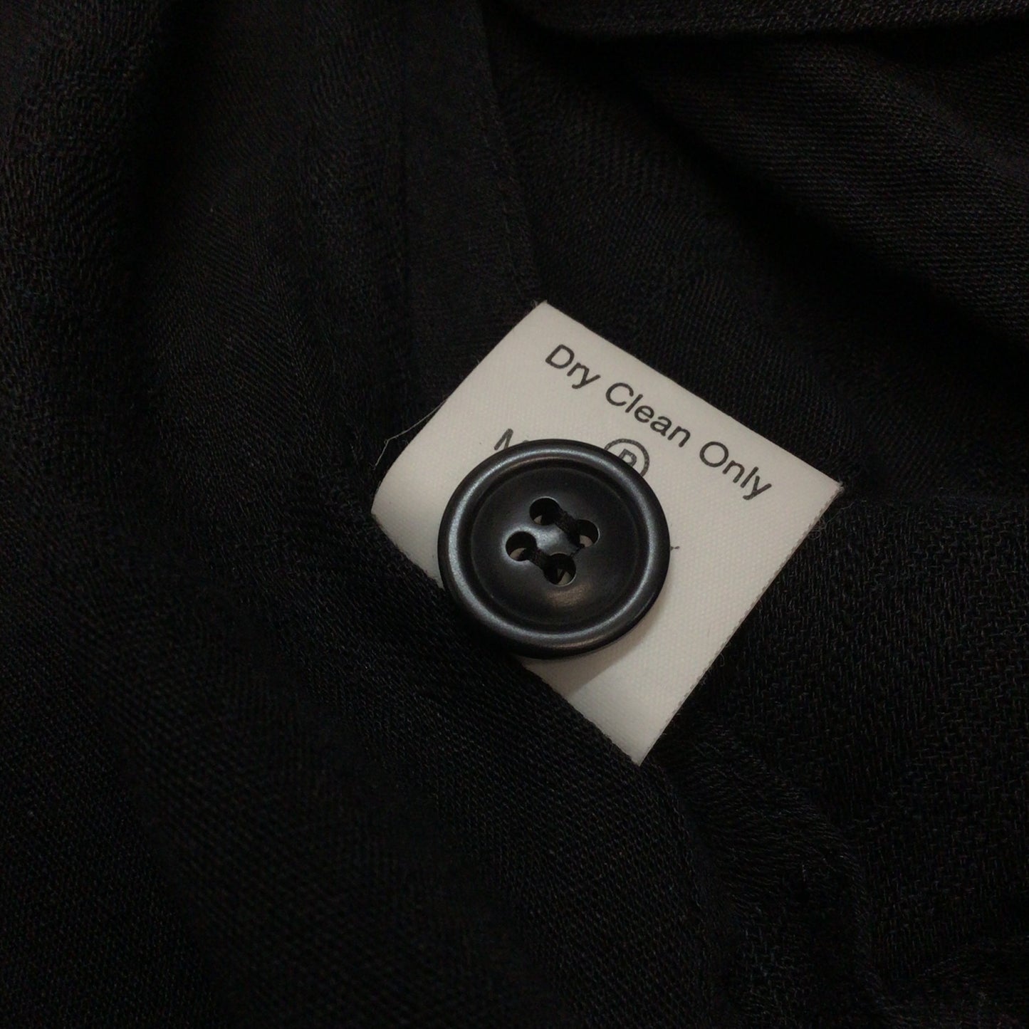 Shirin Guild Black 100% Linen Button Up Shirt Jacket Size L