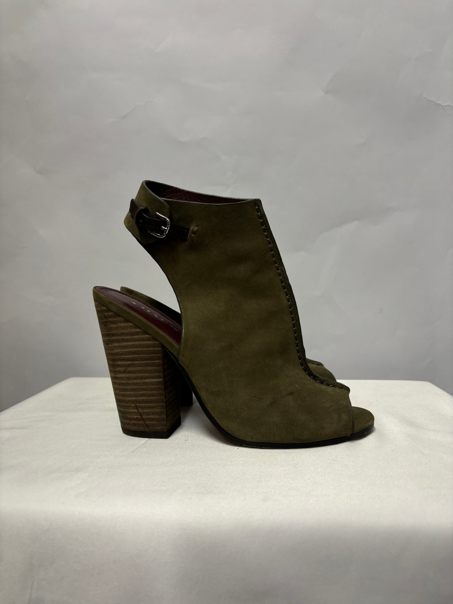 Coach Green Suede Saratoga Ankle Boots UK 3.5