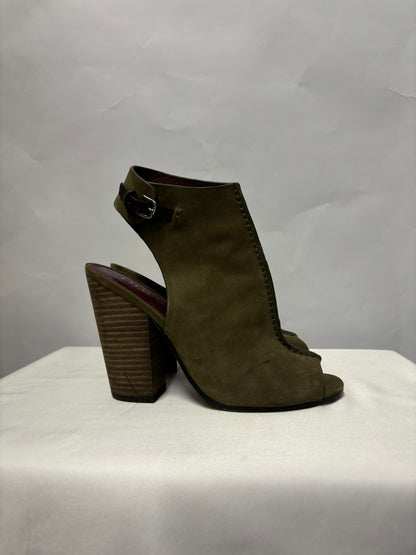 Coach Green Suede Saratoga Ankle Boots UK 3.5