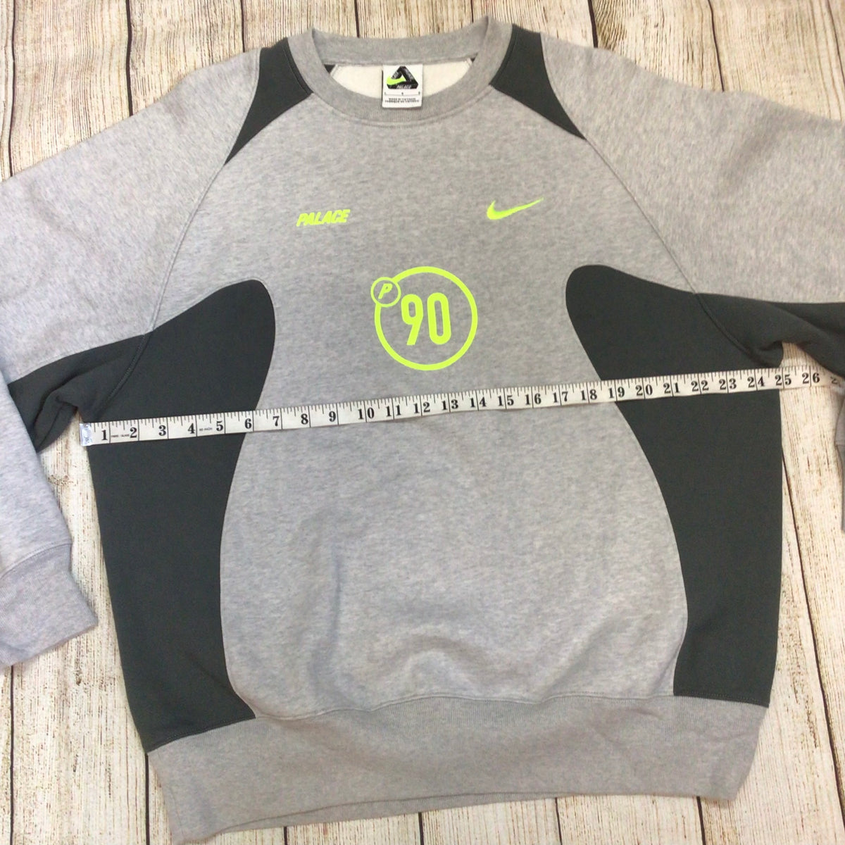 Palace x Nike Total P90 Grey Marl Sweatshirt Jumper Size L